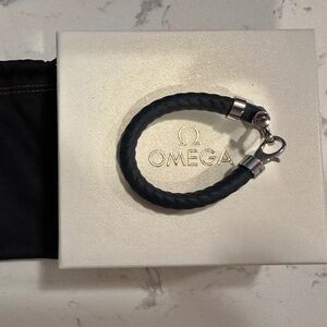Brand New Condition Omega Sailing Bracelet Navy Blue - Small